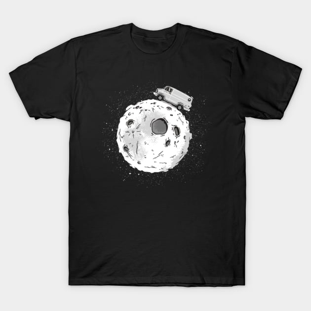 Van on the Moon T-Shirt by bennyd302